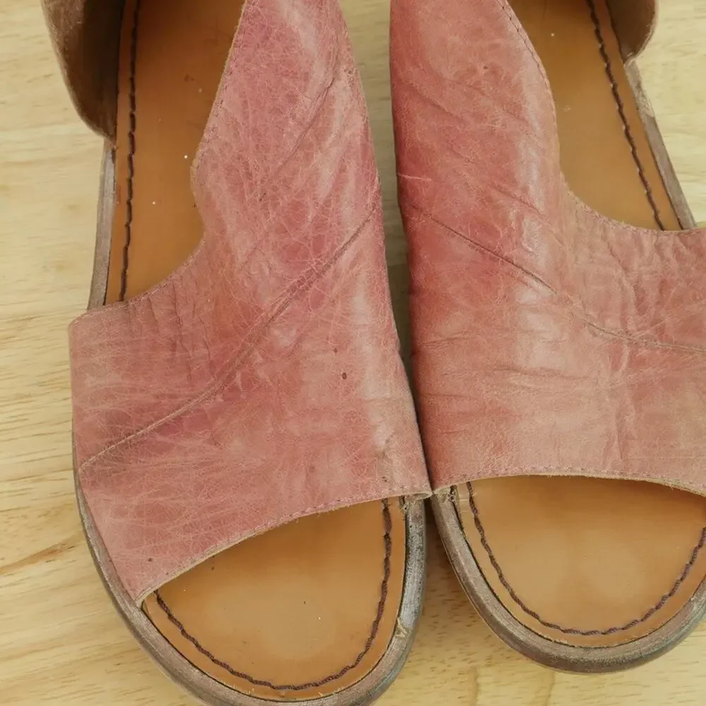 Free People Mont Blanc Sandals EU 38 US 7.5 8 Boho Festival Flats Bootie‎ Shoes